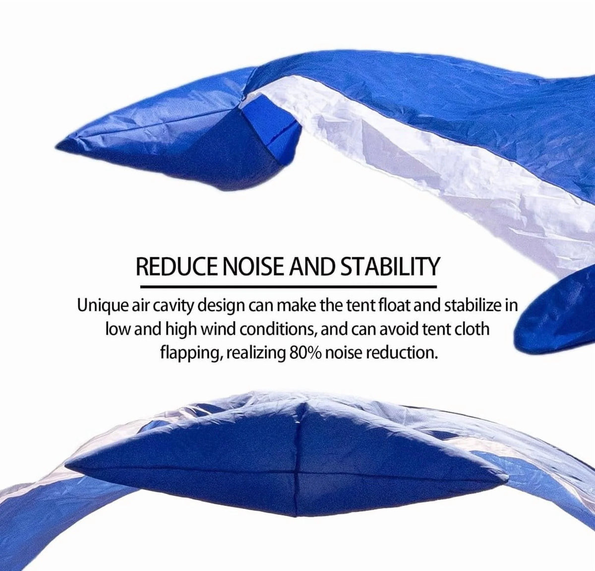 Portable Blue Beach Shade Tent - Lightweight 2.43 lbs, Fits 2-3 People, Wind-Resistant Sun Shelter for Outdoor
