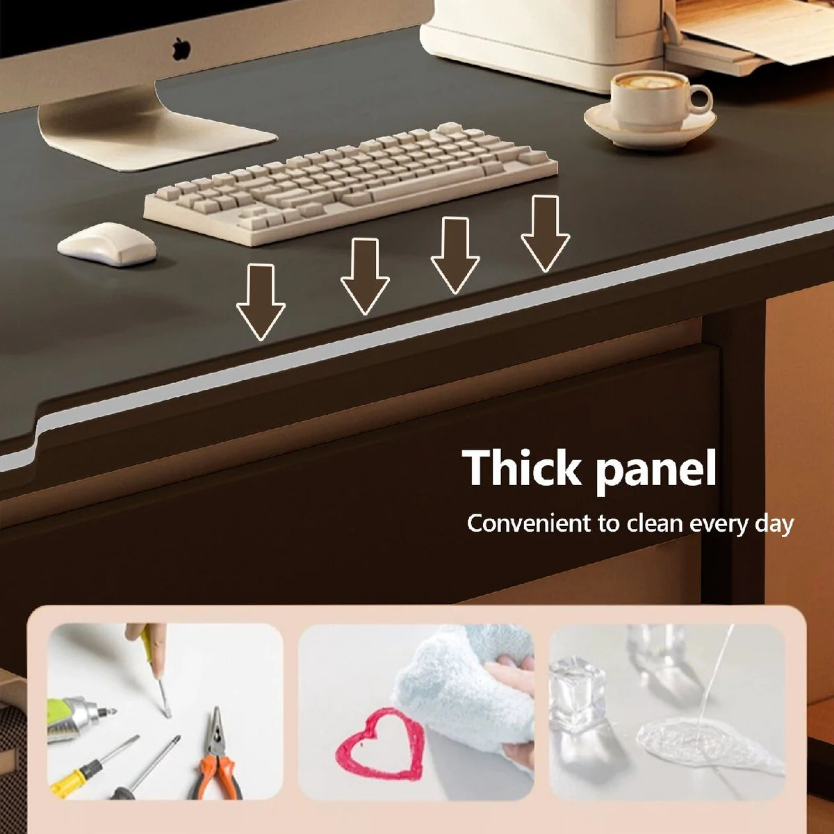 Gaming Desk Computer Writing Table Student Art Modren Simple Style PC Wood Suitable for Home, Office.