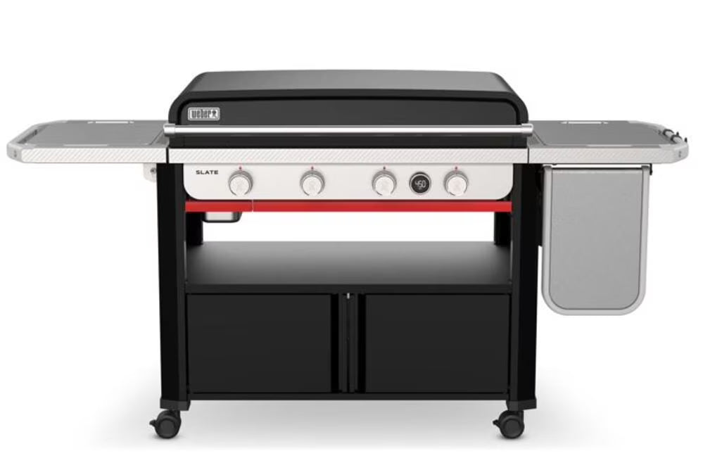Weber 36'' Rust-Resistant Griddle with Pre-Seasoned Carbon-Steel Cooktop