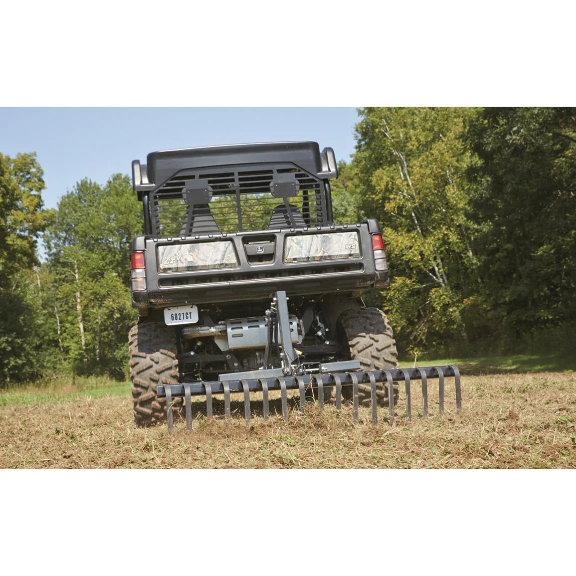 Guide Gear Leveling Landscape Rake, Attachment for ATV, UTV, Vegetable Garden, 60 Wide with 17 Tines