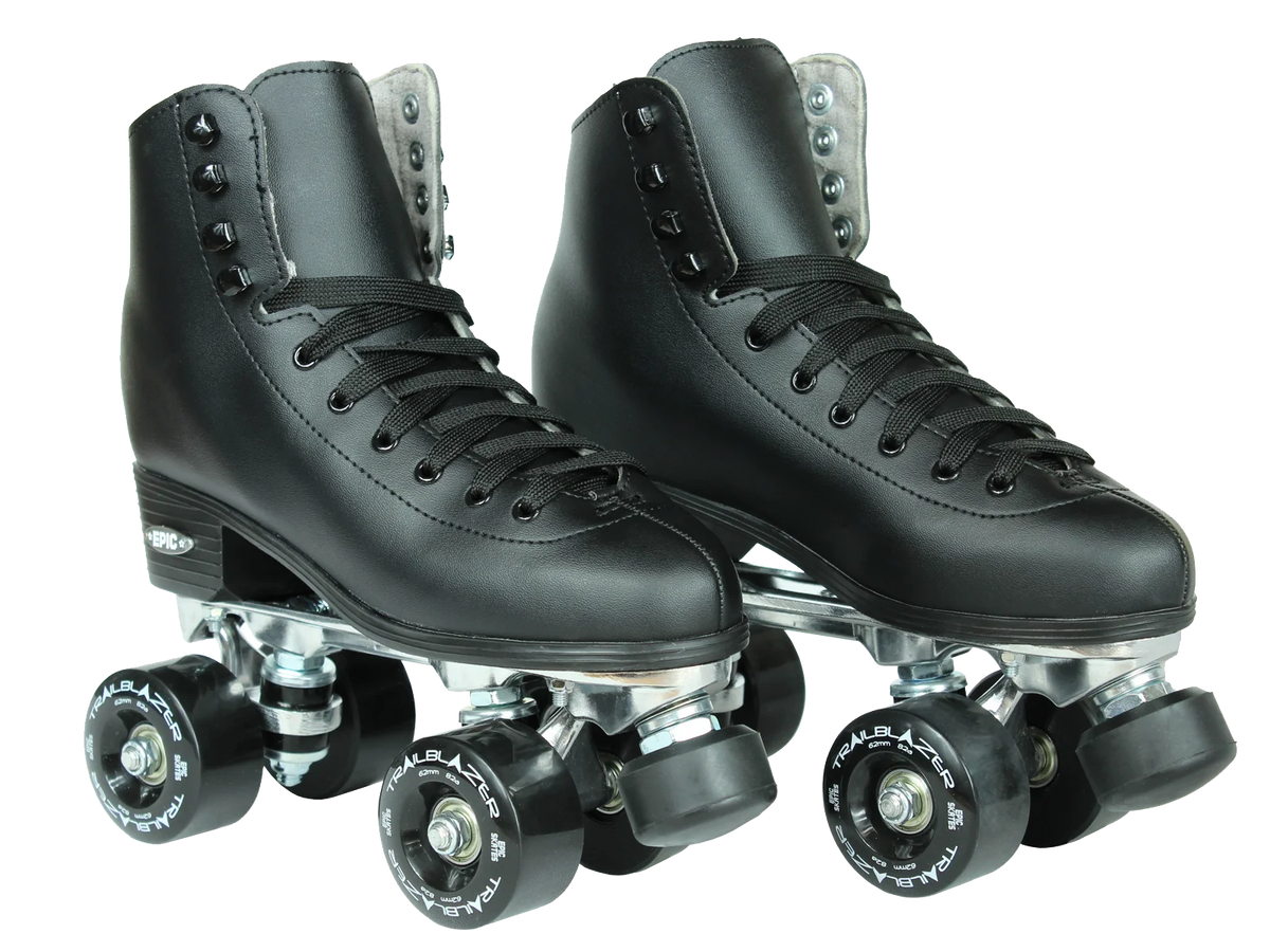 Epic Classic Black Quad Roller Skates