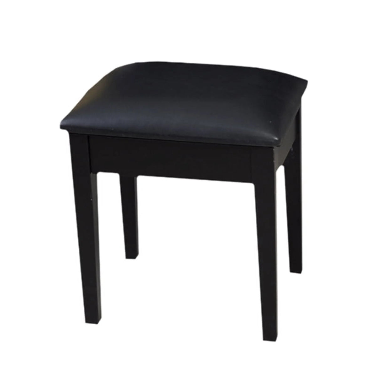 CRO Decor 18'' Tall Vanity Stool-Black