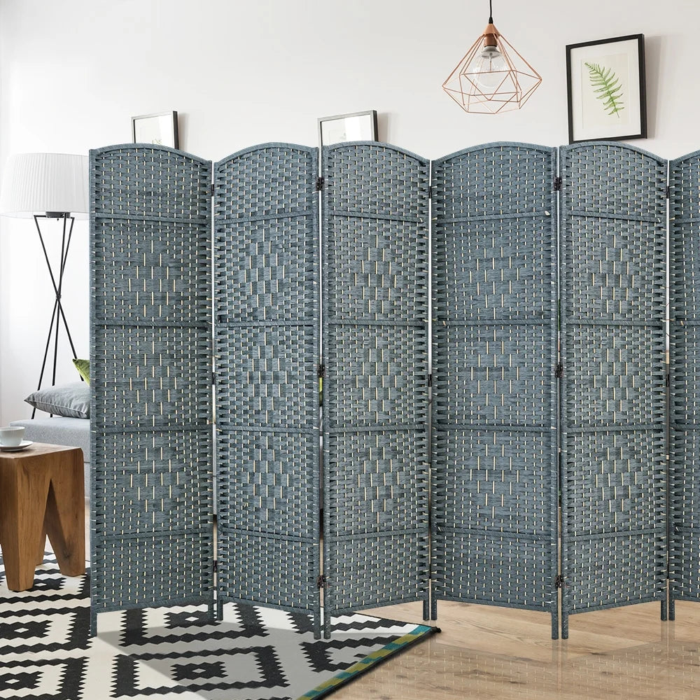 Jostyle Room Divider 6ft. Tall Extra Wide Privacy Screen, Folding Privacy Screens Freestanding Nature