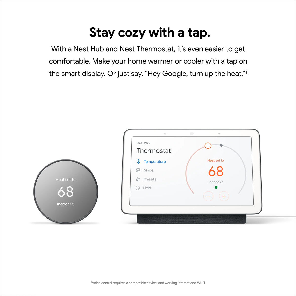Google Nest  Thermostat - Smart Programmable Wi-Fi GA01334-US - Snow