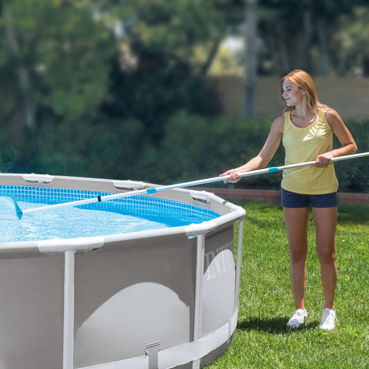 Intex 15' x 48" Metal Frame Above Ground Pool with Filter Pump