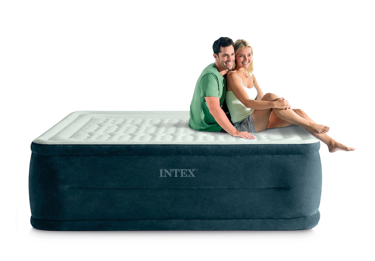 24" Dream Lux Pillow Top Dura-Beam Airbed Mattress with Internal Pump - Queen
