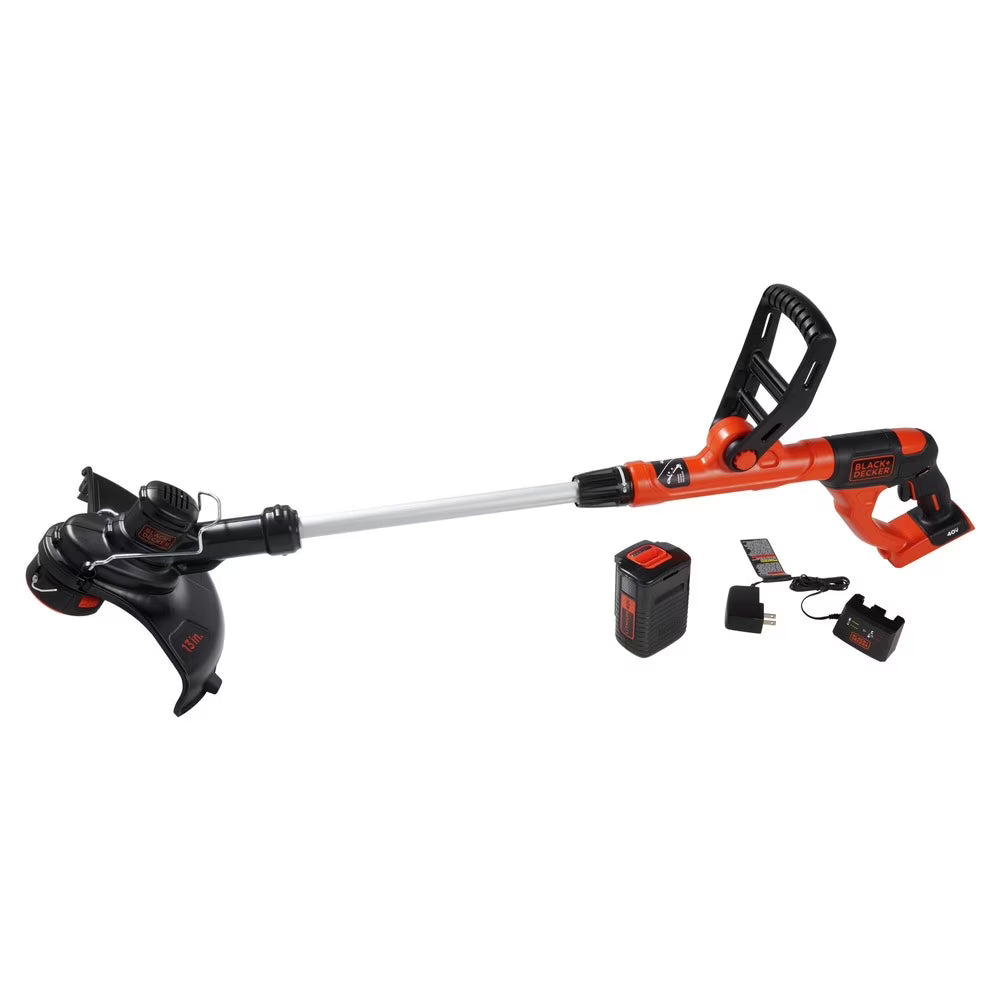 BLACK+DECKER 40V MAX* Lithium String Trimmer, (LST140C)
