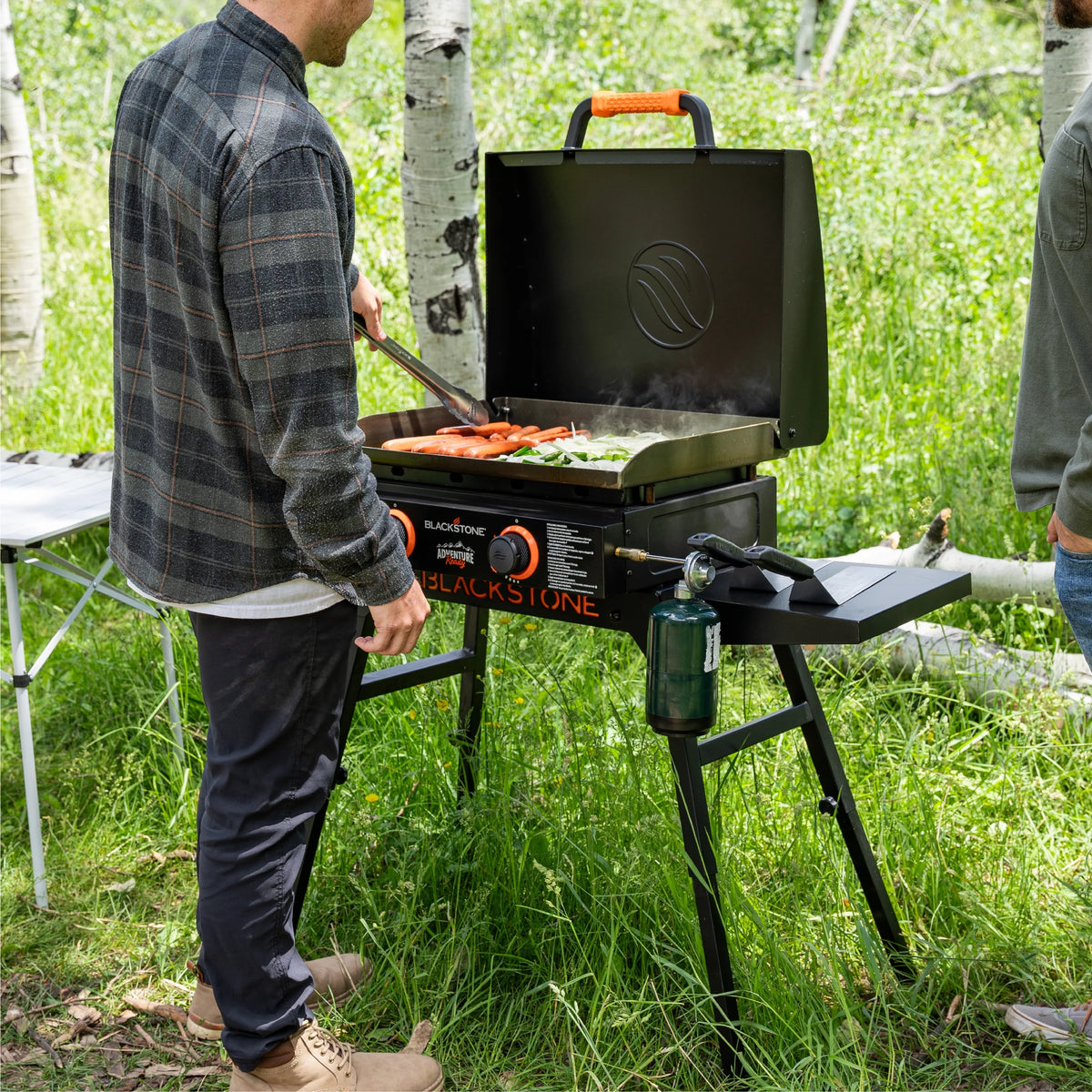 Blackstone Adventure Ready 2-Burner 22" Propane Omnivore Griddle with Stand and Adapter Hose