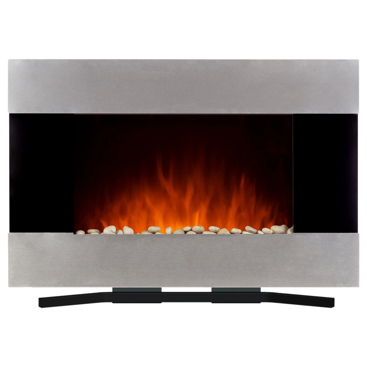 Northwest 36-inch Wall-Mount Electric Fireplace Heater with Orange Flame and Remote
