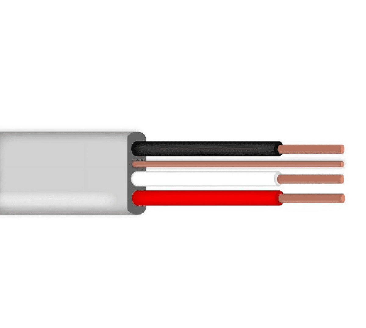 75' 6/3 UF-B Wire Under Ground Feeder Cable With Ground Gray 600V