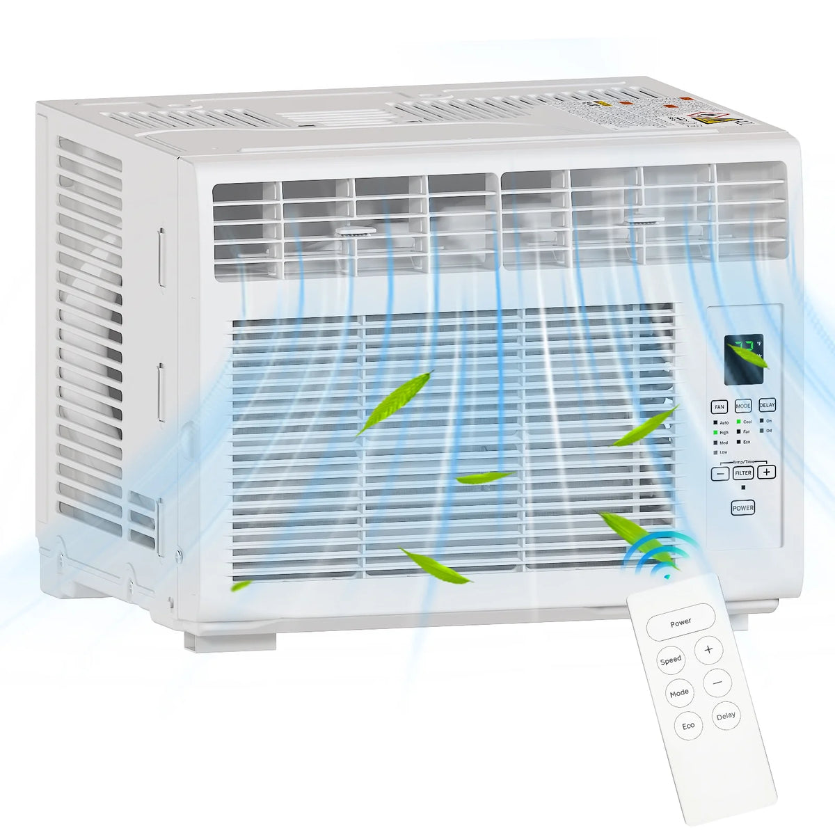 Zimtown 6000BTU Window Air Conditioner With Remote Control, White