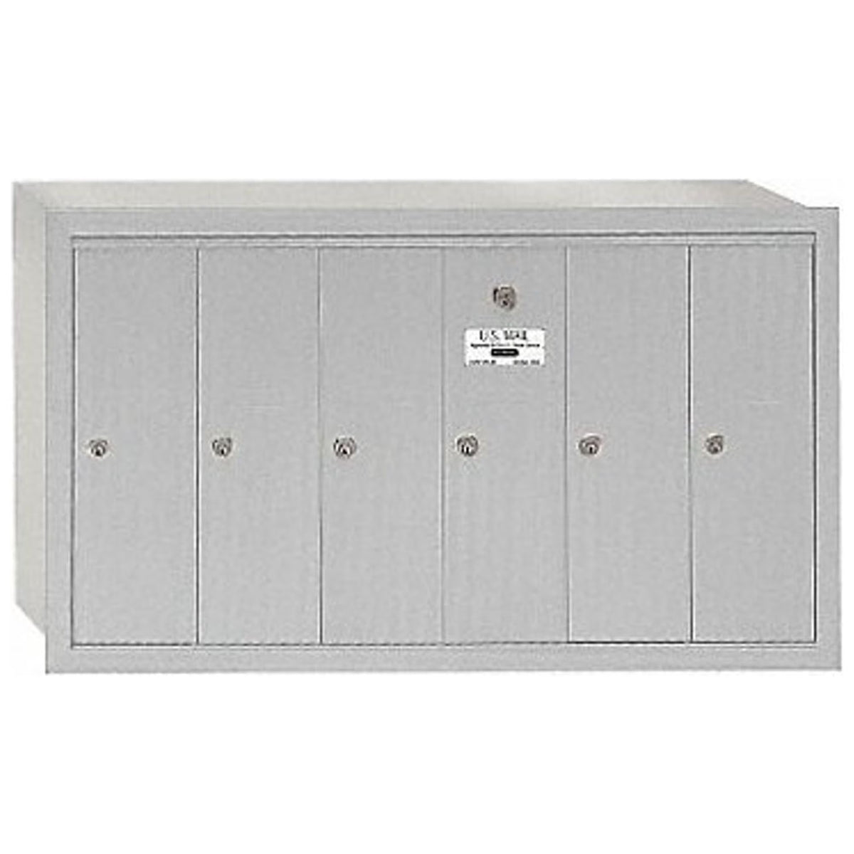 Salsbury Industries Vertical Mailbox,7 Doors,Alum 3507ASU