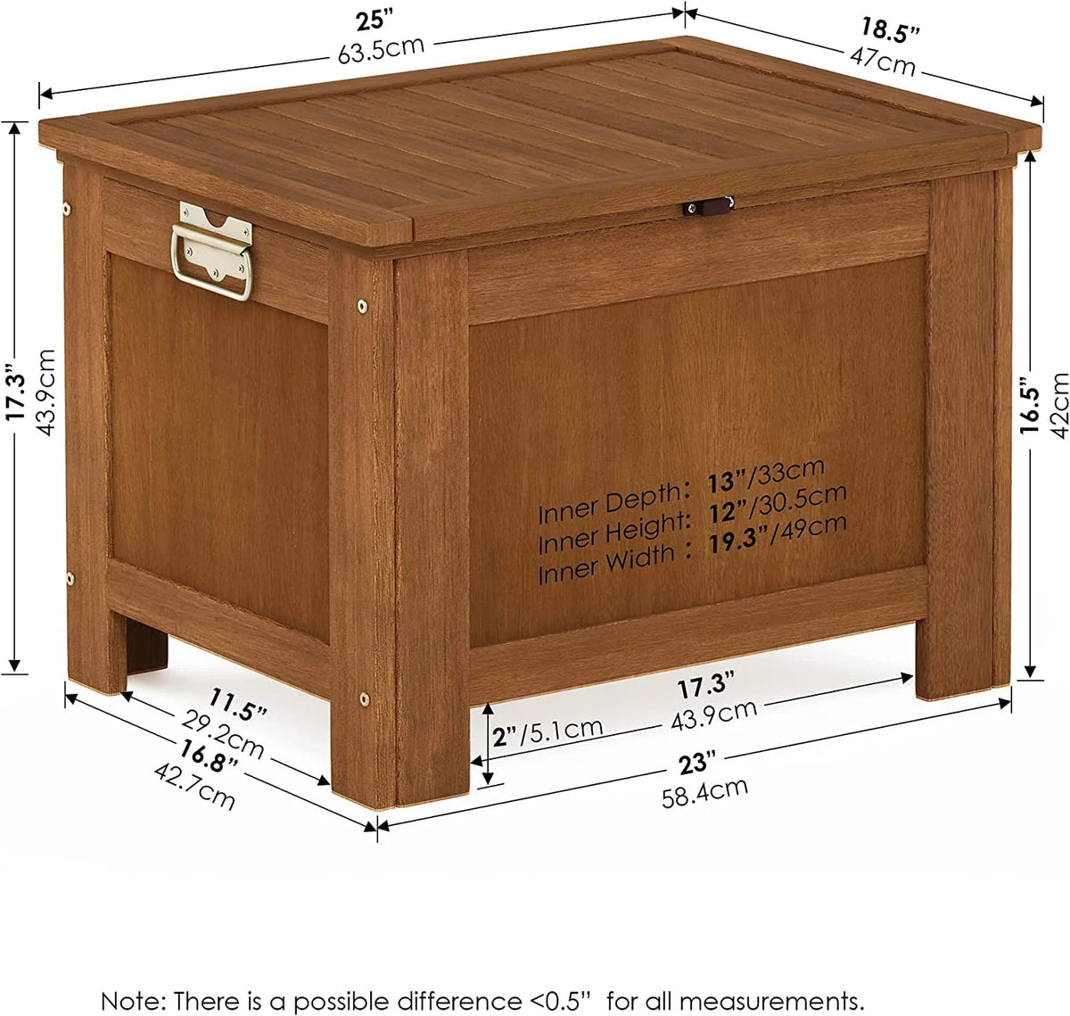 Furinno Tioman Outdoor Hardwood Cooler