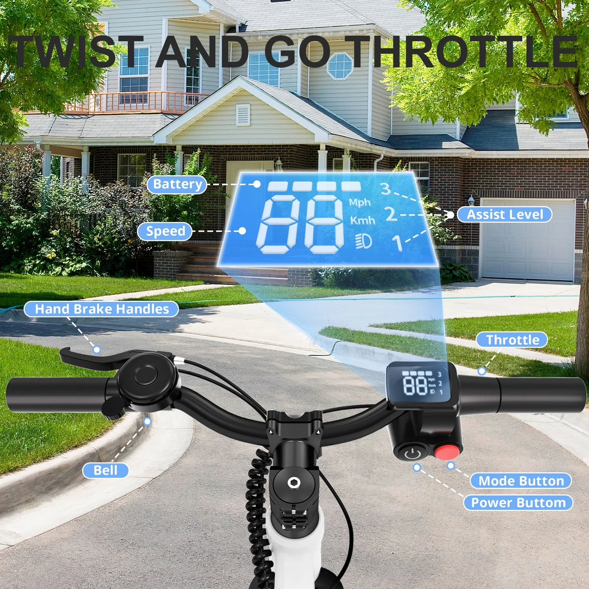 YunTopKids Electric Balance Bike for Kids, 150W Electric Bike for Kids with12 inch Pneumatic Tire, Adjustable Seat, Up to 5.6 Miles Electric Bike for Kids Ages 3-5,Black
