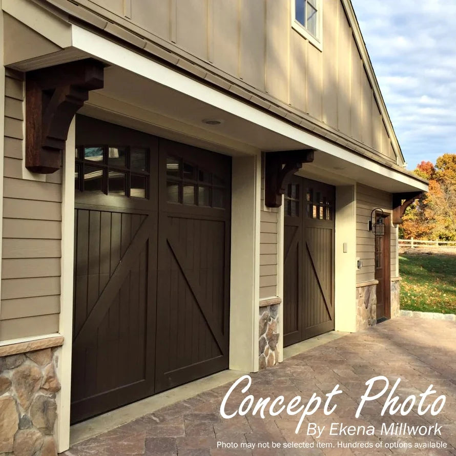 Ekena Millwork 3 1/2"W x 20"D x 28"H Balboa Traditional Smooth Bracket, Western Red Cedar