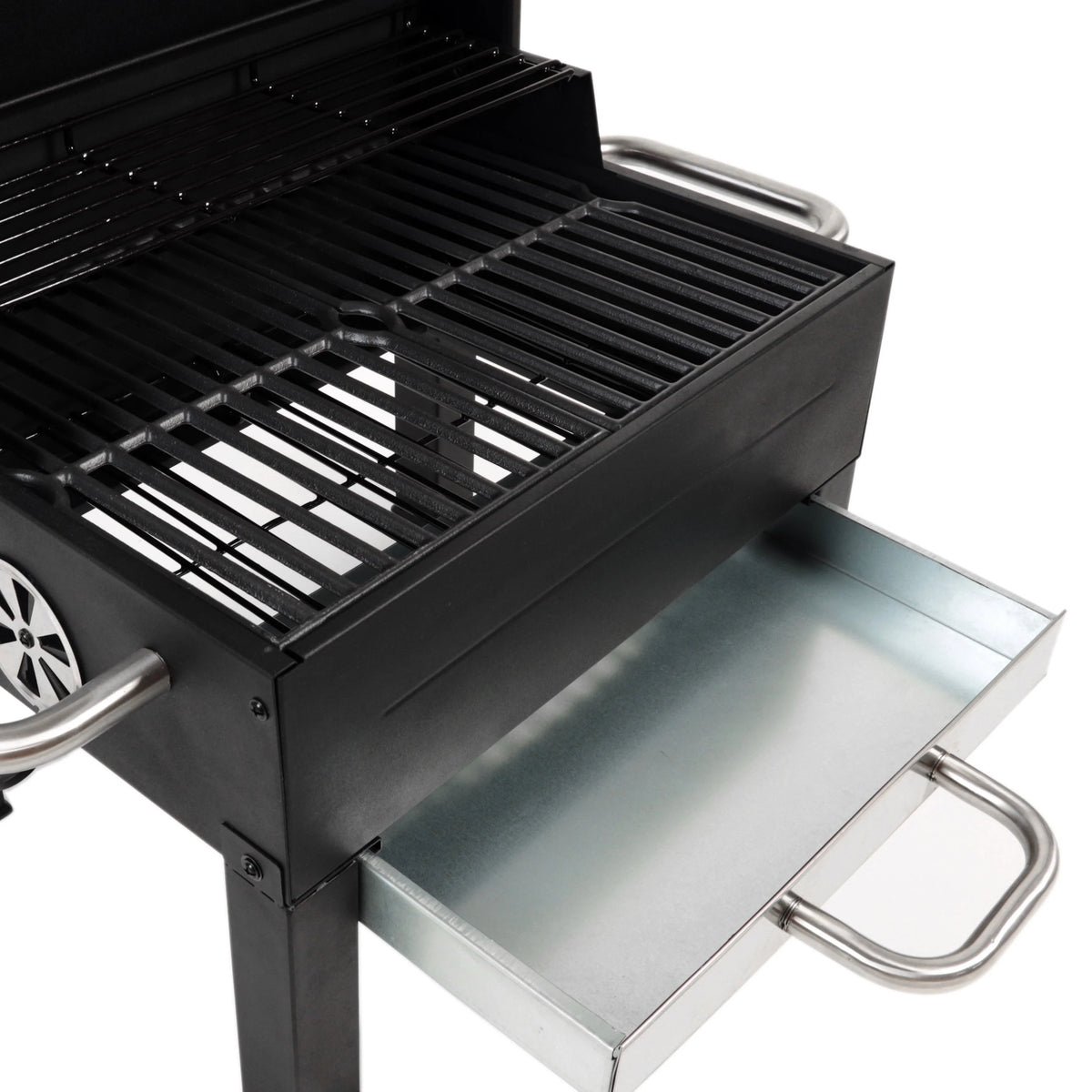 Expert Grill Premium Portable Charcoal Grill, Black and Stainless Steel