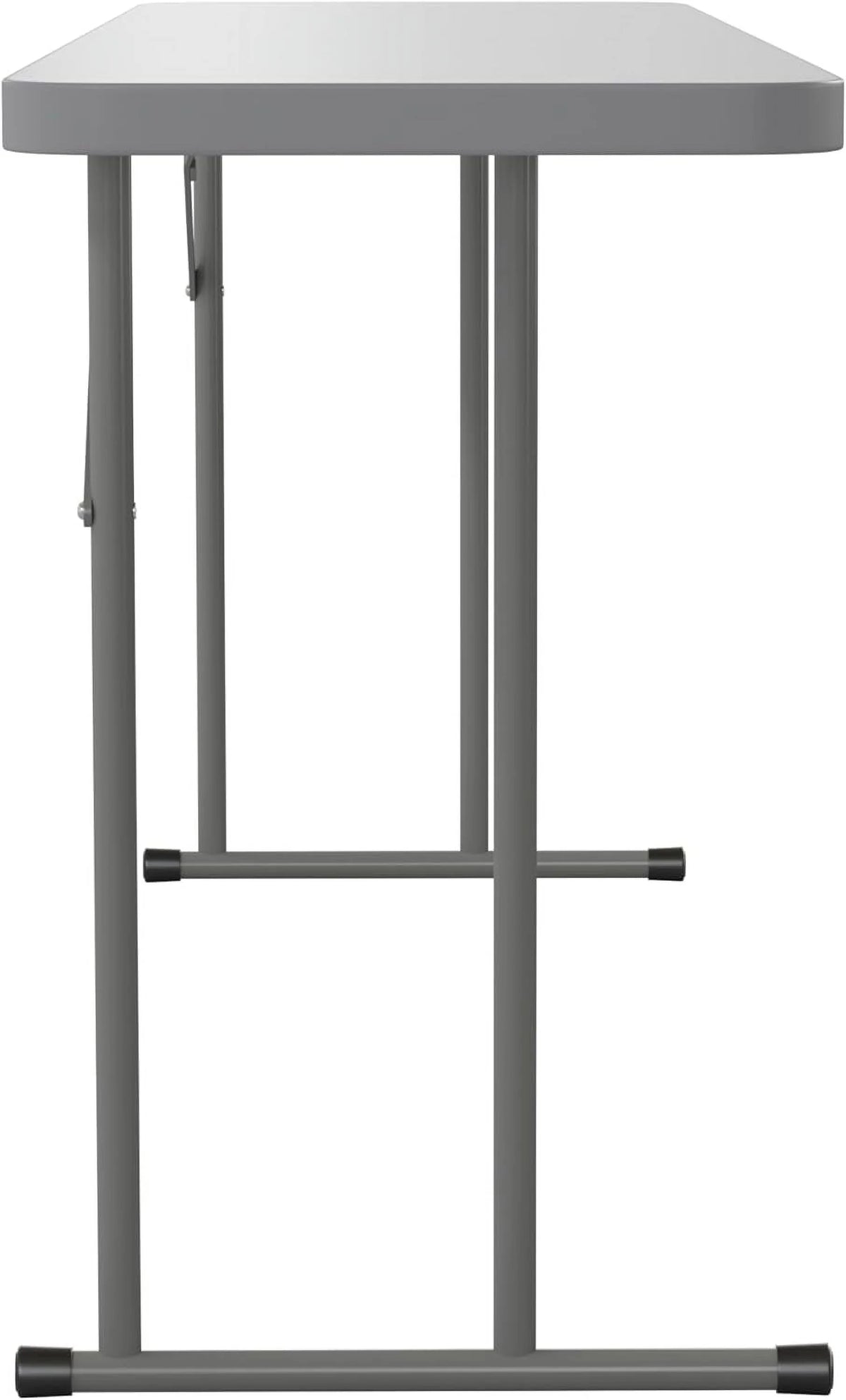 ZIRAV  6' Rectangular Plastic Folding Table, Long Plastic Foldable Table for Residential Indoor/Outdoor Events, White