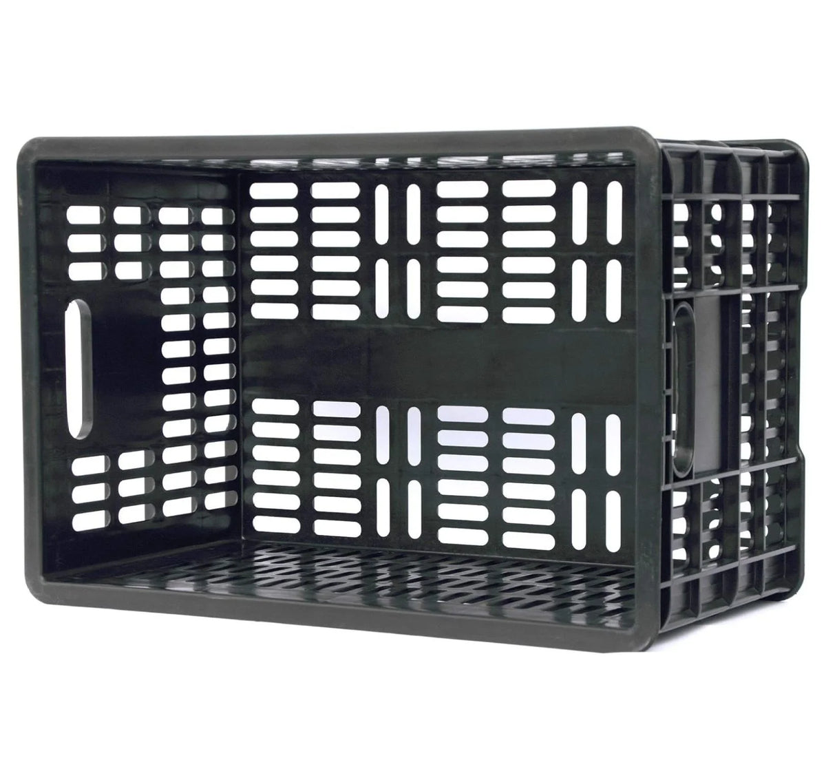 3 Pack Milk Crate 29 Quart 7 Gallon Heavy Duty Plastic Stackable Rectangular Dairy Storage Basket Size 18.5�� x 12�� x 9.5�� Tall