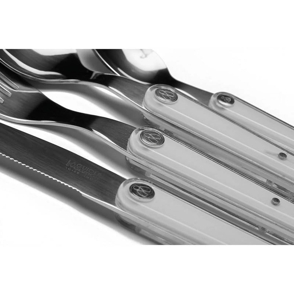 Laguiole Sens 16-Piece Flatware Set - White