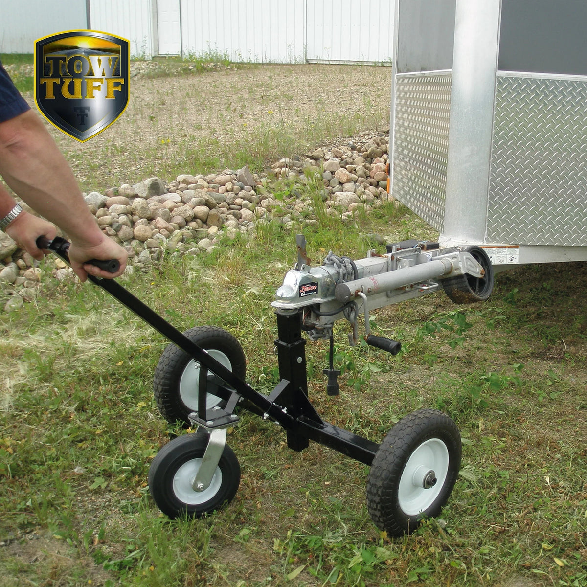 Tow Tuff Adjustable Heavy Duty 800 Pound Capacity Portable Trailer Dolly