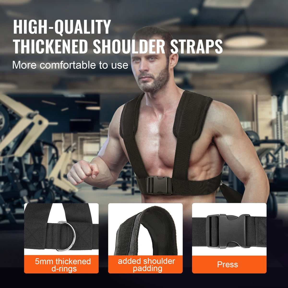 KFFKFF Weight Power Pull Push Sled Fitness Strength Speed Resistant Training Sled