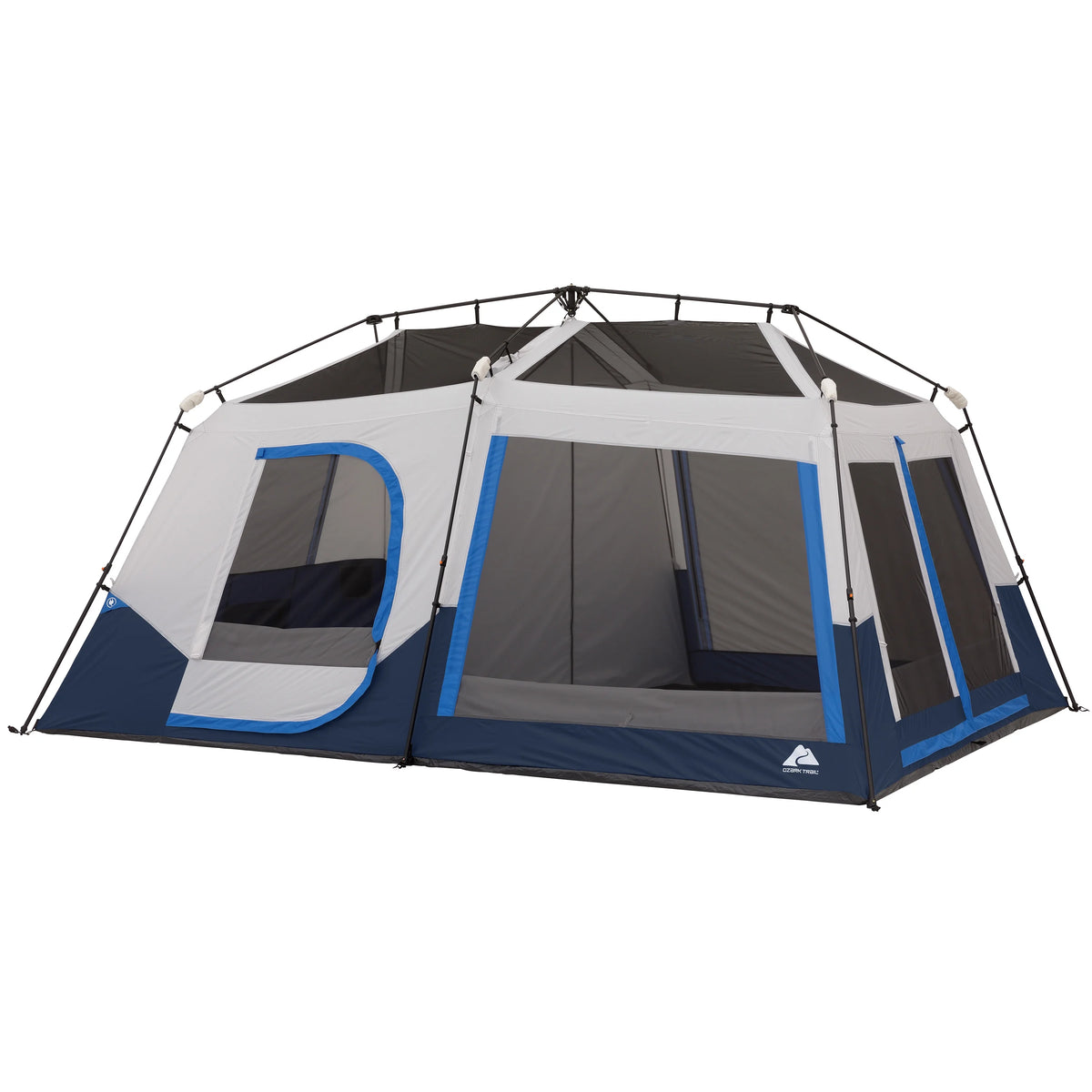 Ozark Trail 8' x 7' 4-Person Instant Cabin Tent with LED Lighted Hub, 19 lbs