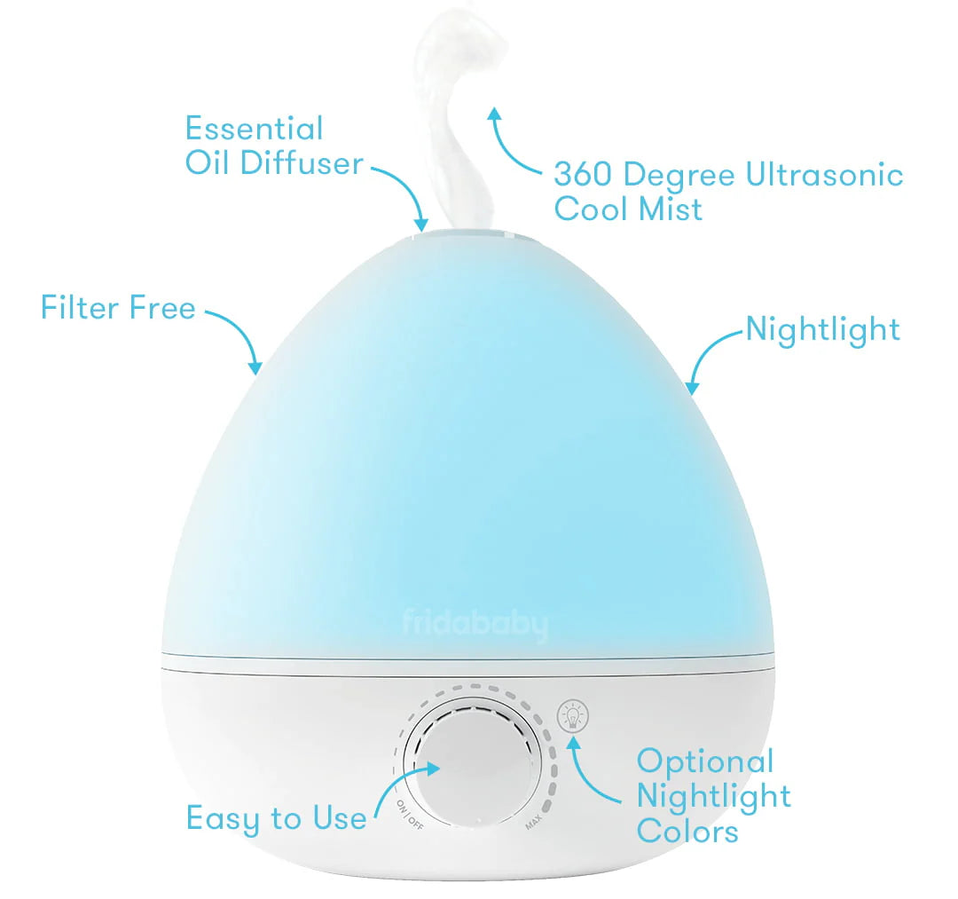 Fridababy BreatheFrida 3-in-1 Humidifier, Diffuser and Nightlight