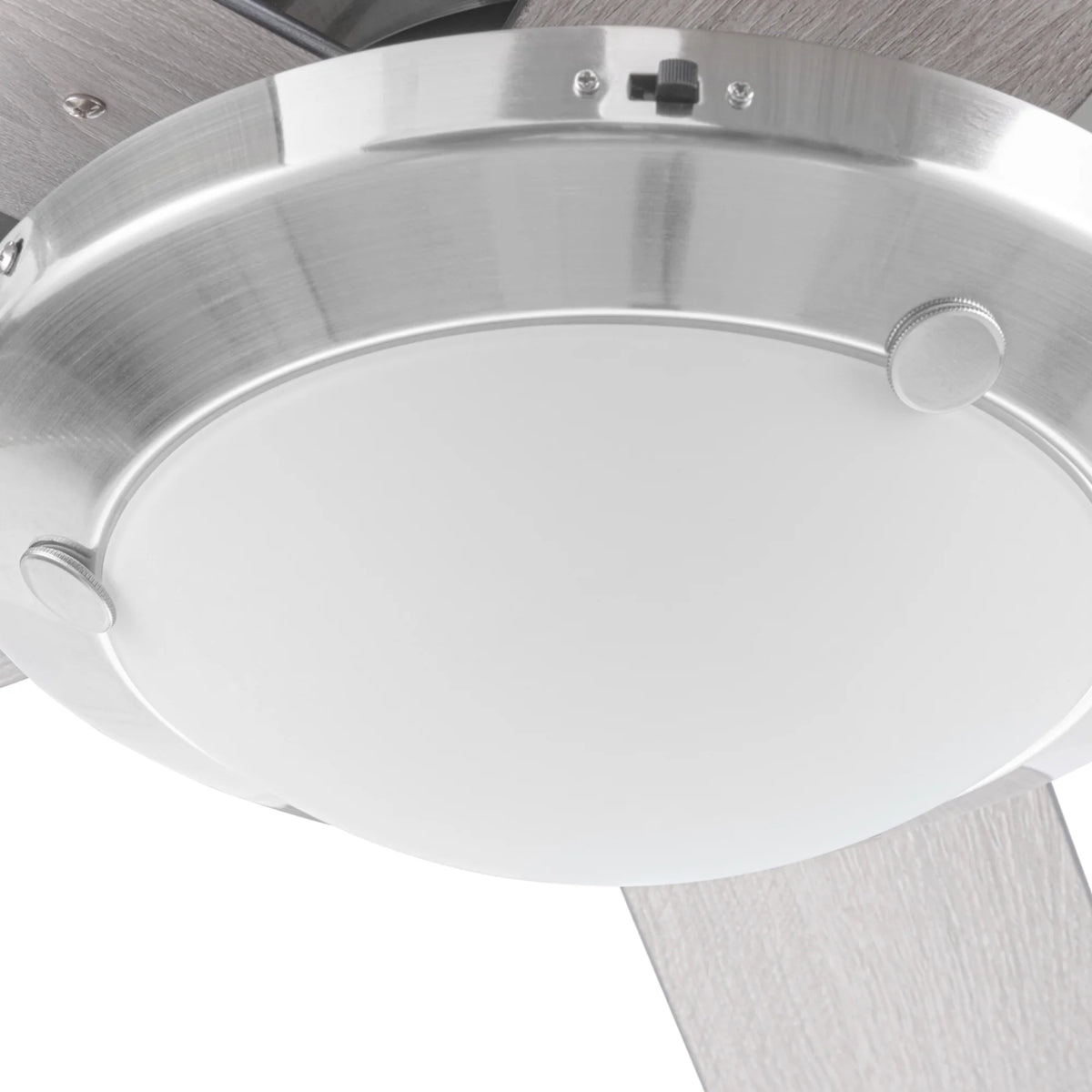 Mainstays 52" Transitional Satin Nickel Indoor Ceiling Fan with Light, Pull Chain Control & Reverse Airflow