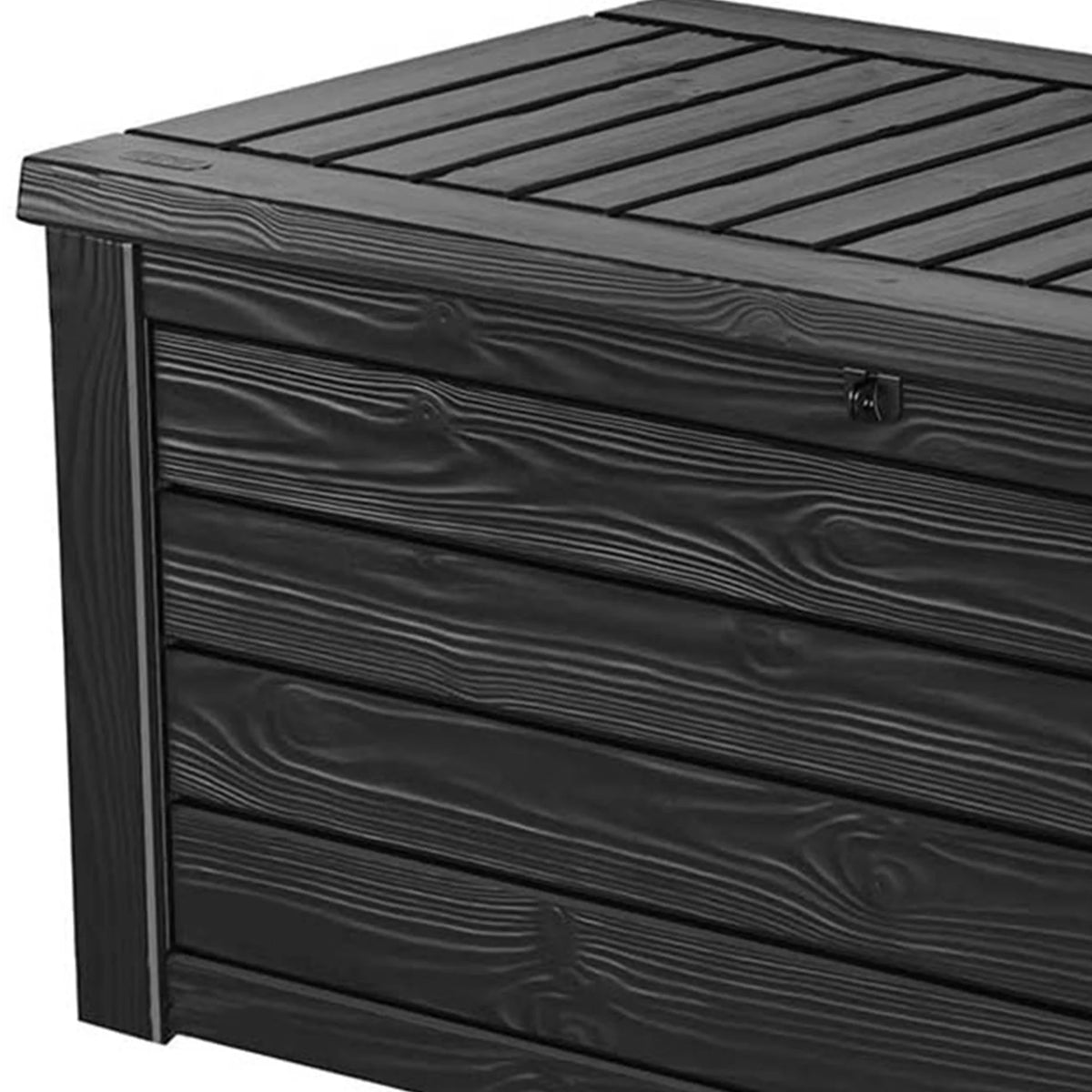 Keter Westwood Outdoor 150 Gallon Deck Storage Box for Tools, Grey (2 Pack)