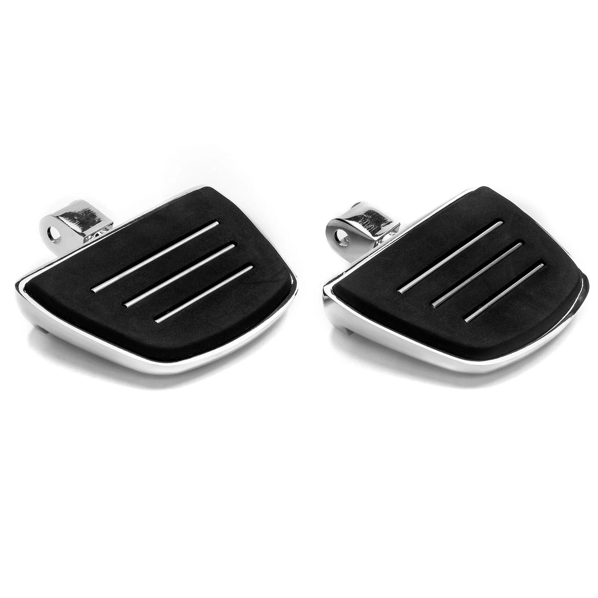 Krator Chrome Mini Board Floorboards Footpegs Compatible with Honda Shadow Aero 750 2000-2019 (Front Only)