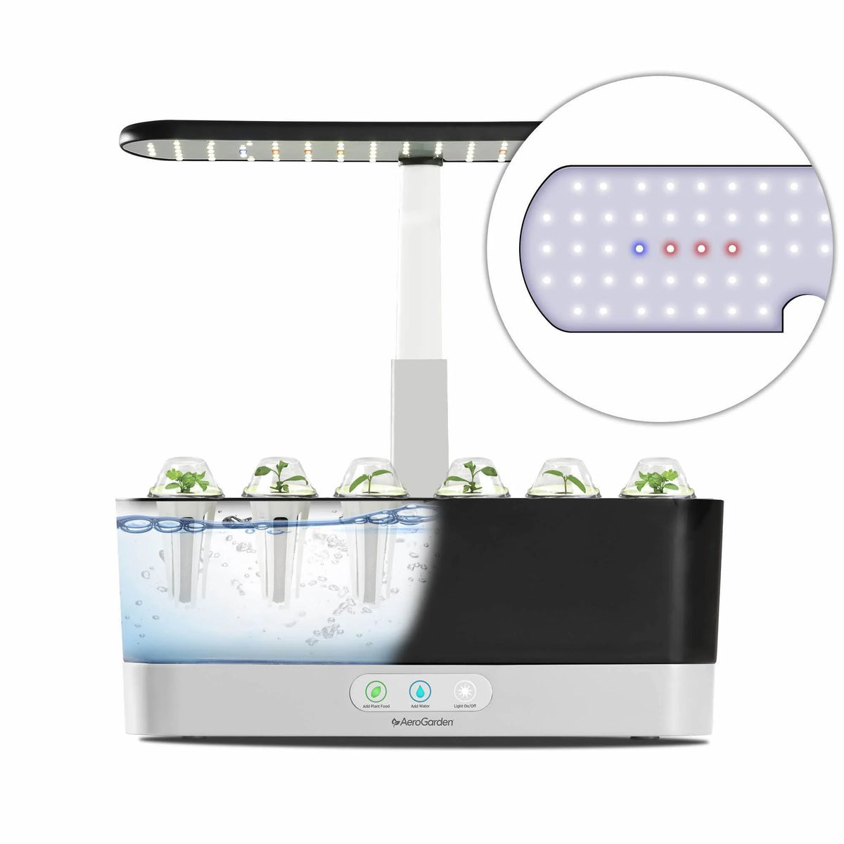AeroGarden Harvest Slim with Gourmet Herb Seed Pod Kit, Black