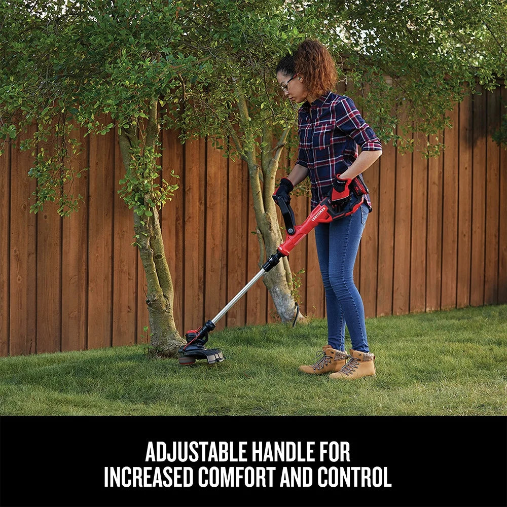 Restored Craftsman CMCST900D1R 20V WEEDWACKER Automatic Feed Lithium-Ion 13 in. Cordless String Trimmer/Edger Kit (2 Ah) (Refurbished)