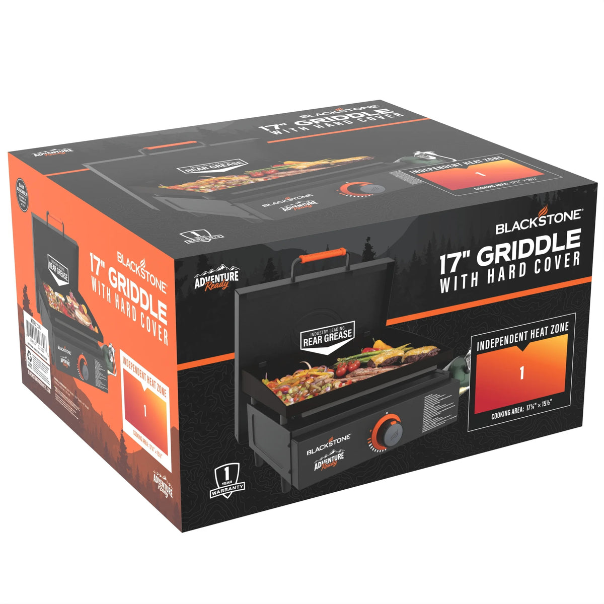 Blackstone Adventure Ready 17” Propane Griddle with Hard Cover
