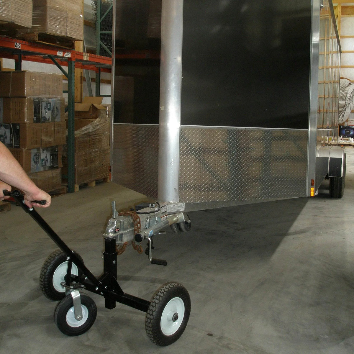 Tow Tuff Adjustable Heavy Duty 800 Pound Capacity Portable Trailer Dolly