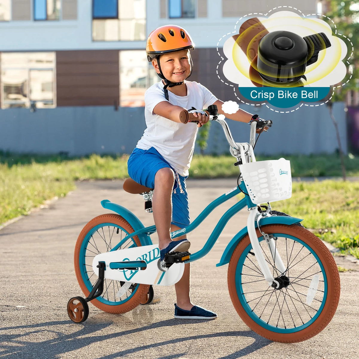 Costway 18'' Kids Bike Toddler Bicycle with Training Wheel Kickstand for 4-8 Years Old Pink