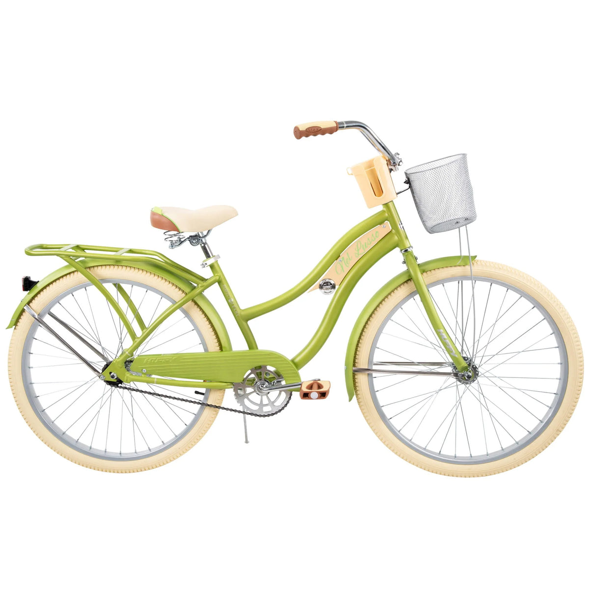 Nel Lusso Classic Cruiser Bike with Perfect Fit Frame, Women's, Green, 26"