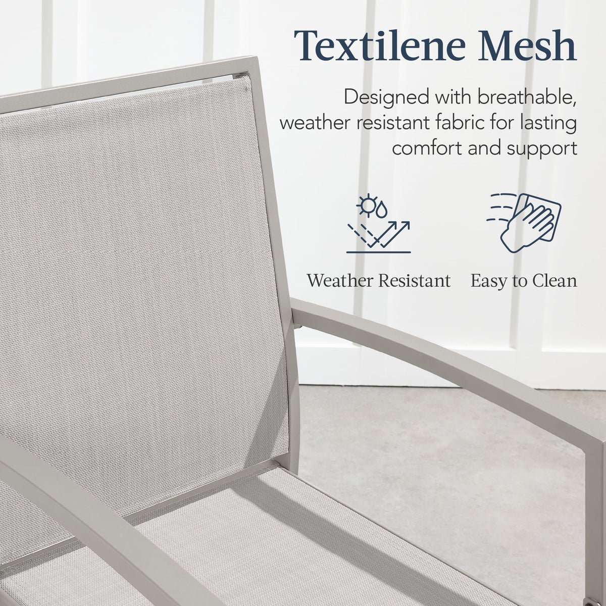 Best Choice Products Outdoor Barstools Set of 2, Bar Height Patio Chairs w/ All-Weather Mesh - Black/Black