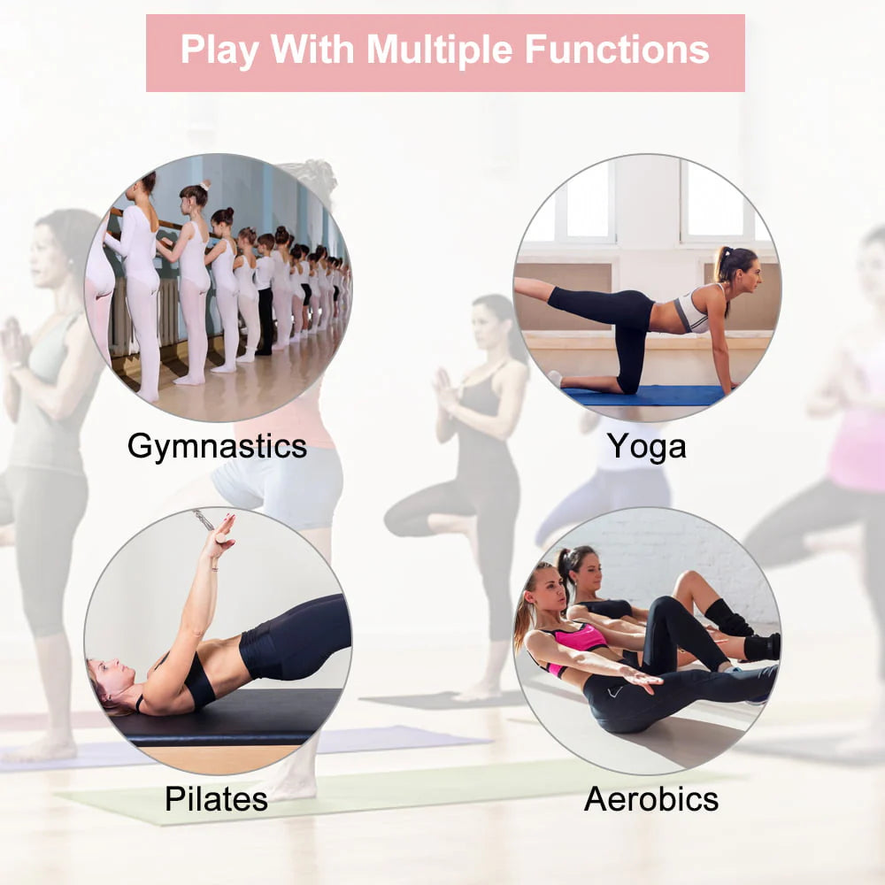Dkelincs Folding Gymnastics Mats with Handle 6'x4'x2" 4 Panel Tumbling Exercise Mat Waterproof, CM