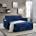 KINFFICT Small Sofa Bed, Modern Sofa Sleeper with Pull Out Bed, Upholstered Chenille Loveseat Sleeper for Living Room, Gray