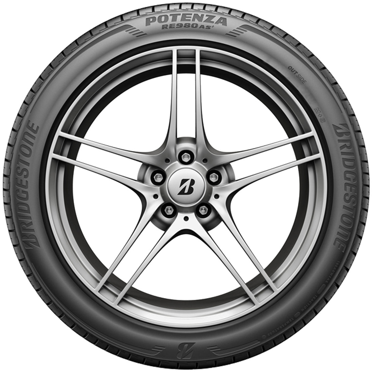 Bridgestone Potenza RE980AS+ Performance 245/45R18 100W XL Passenger Tire
