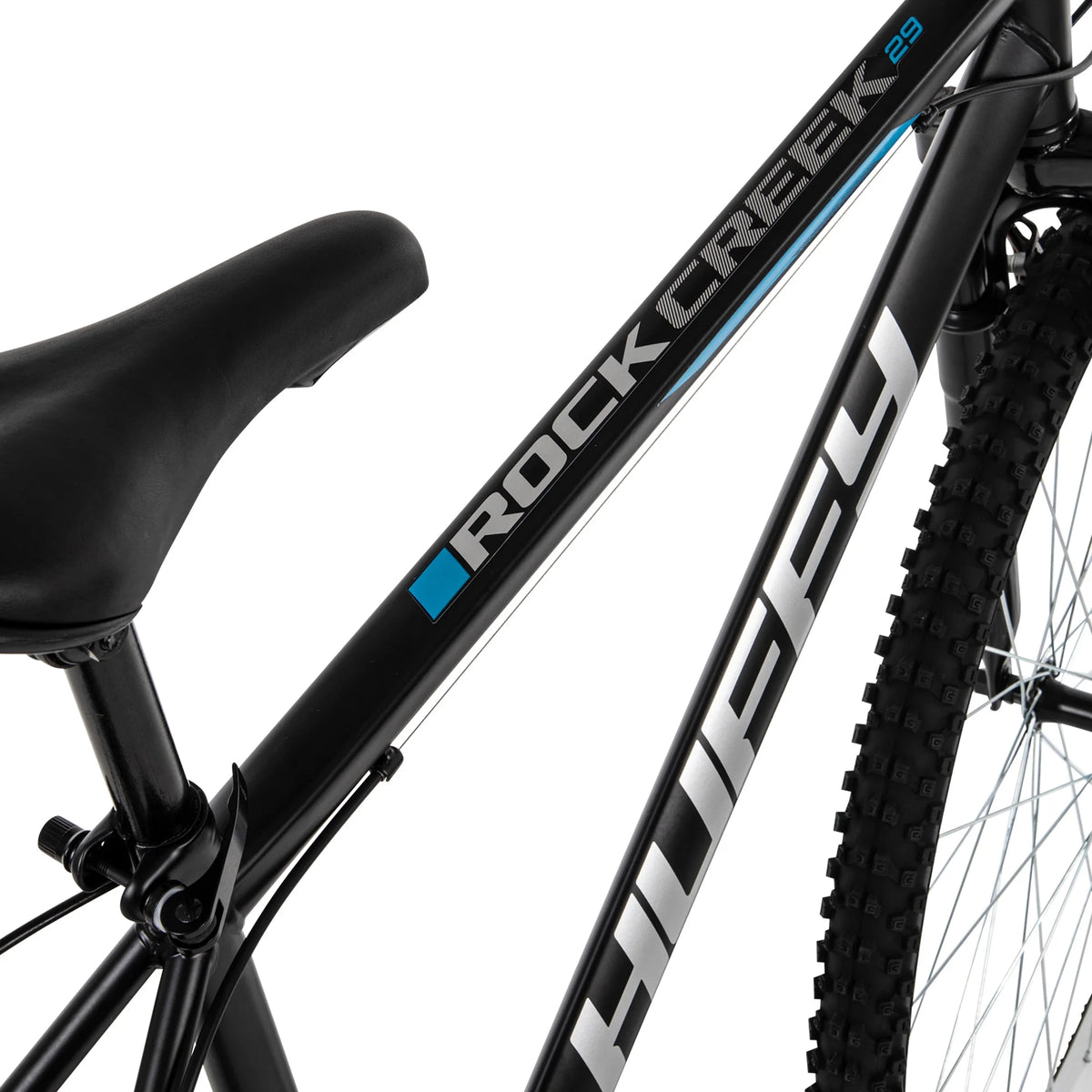 Huffy 29" Rock Creek Mountain Bike, Fits Riders 5'0"+, Matte Black, Adult, Men's