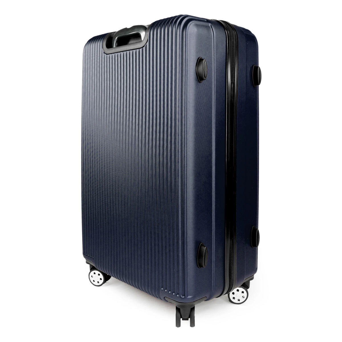 K-Cliffs 3pcs Luggage Set Lightweight Expandable Hard sided ABS Spinner Travel Suitcase  Black