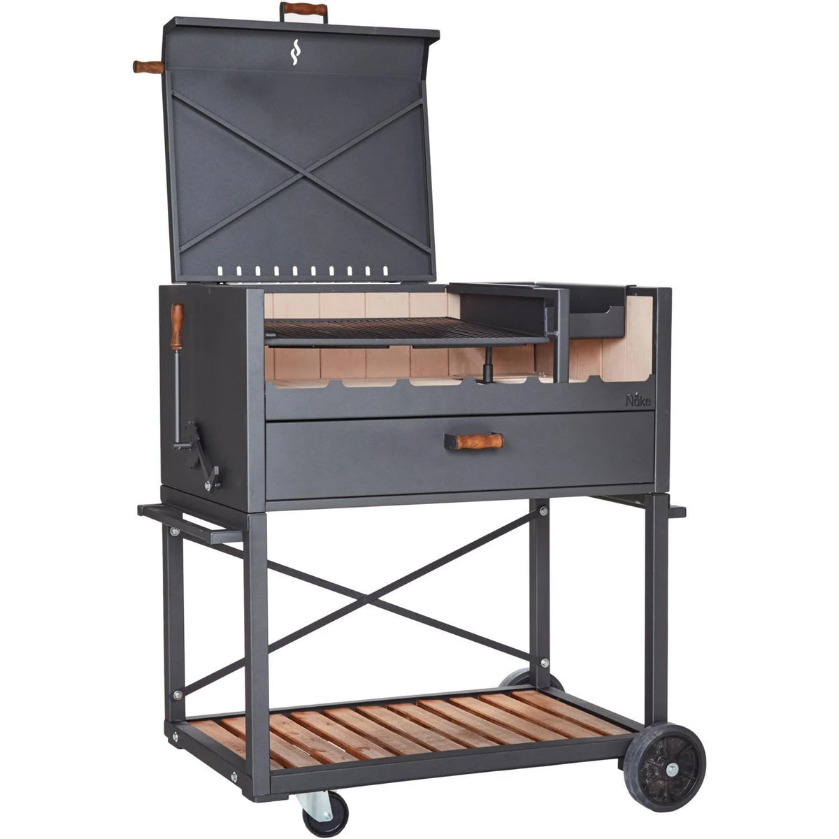 Nuke Delta02  Authentic Argentinian-Style Outdoor Cooking Charcoal Grill, 40"