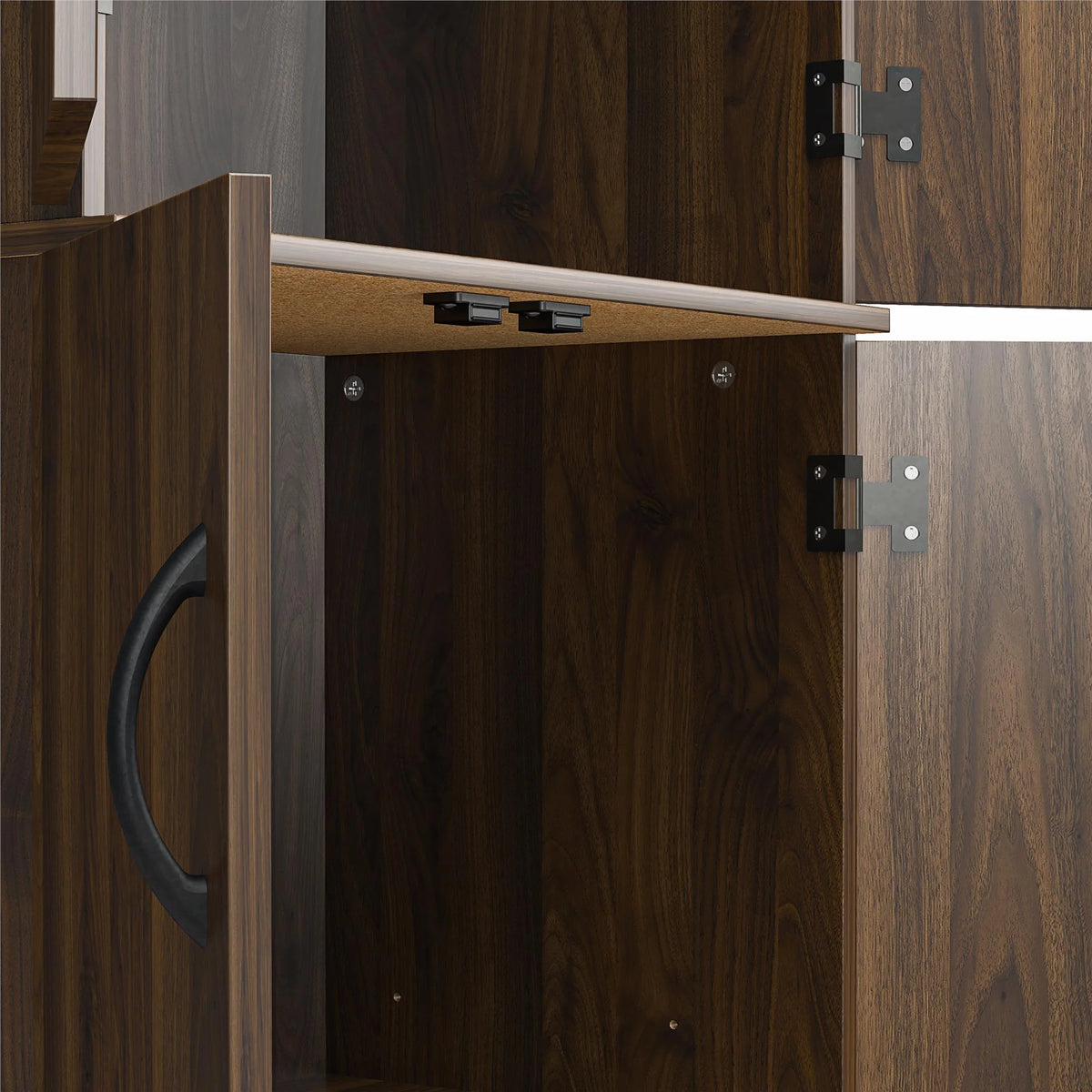Mainstays 72" 4-Door Storage Cabinet, Espresso