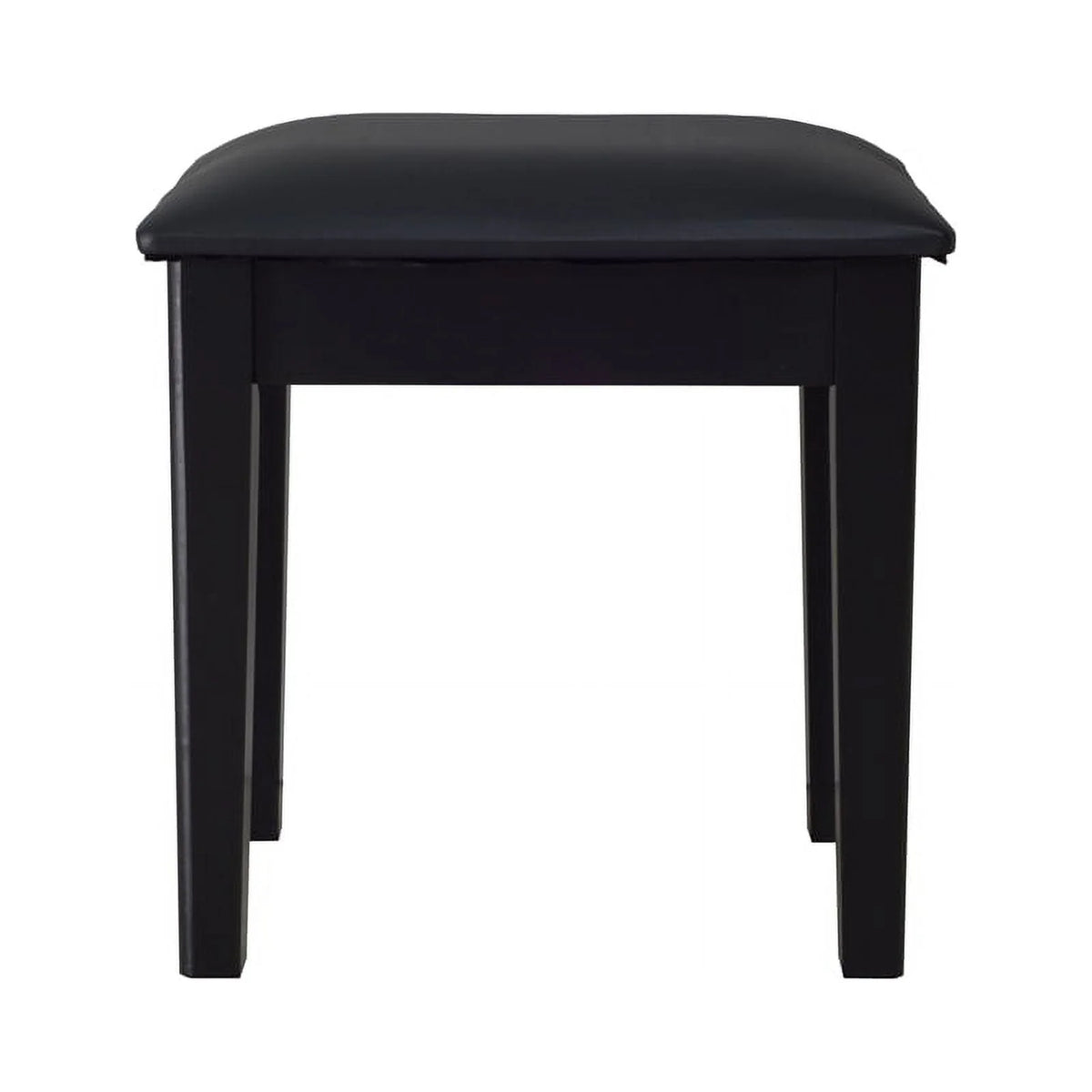 CRO Decor 18'' Tall Vanity Stool-Black
