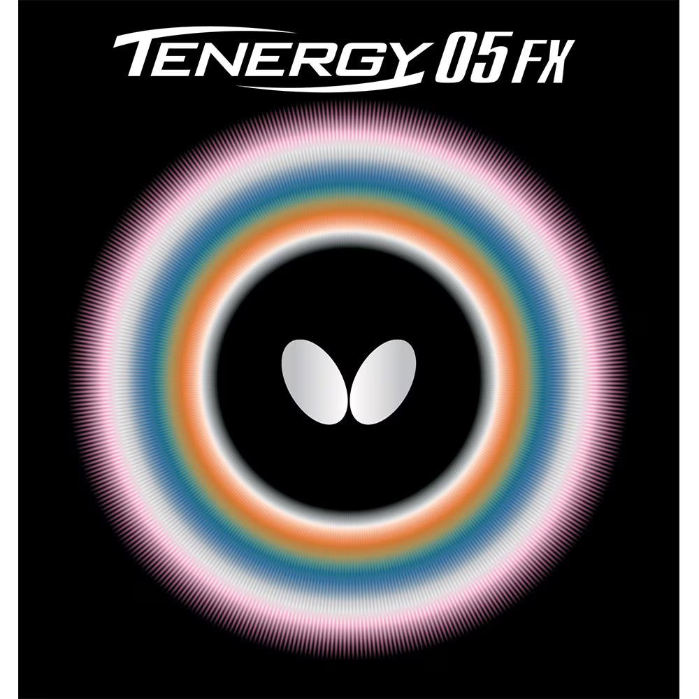 Butterfly Tenergy 05 FX Table Tennis Rubber, 2.1 mm, Red