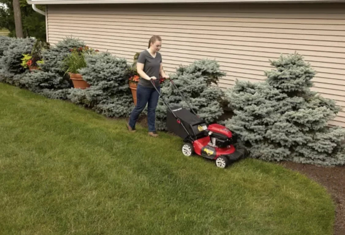 Restored Troy-Bilt TB120C | 21in 163cc Walk Behind Push Mower | 3-in-1 Deck (Refurbished)