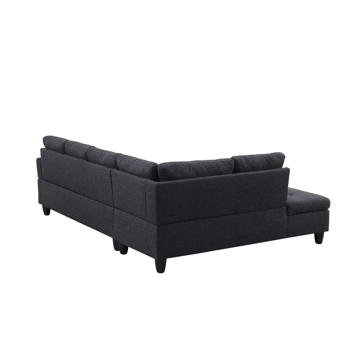 Sectional Sofas Faux Leather L - Shaped Sectional Set with Cup Holders 2pc,Large Sectional Couches