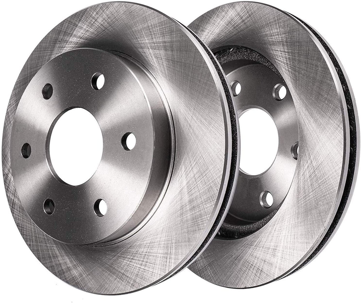 Detroit Axle - Front Brake Rotors for 6 Lug 4.2L Buick Rainier Chevrolet Trailblazer GMC Envoy Isuzu Ascender Brake Rotors Replacement Brakes and Rotors: 11.89" Rotors