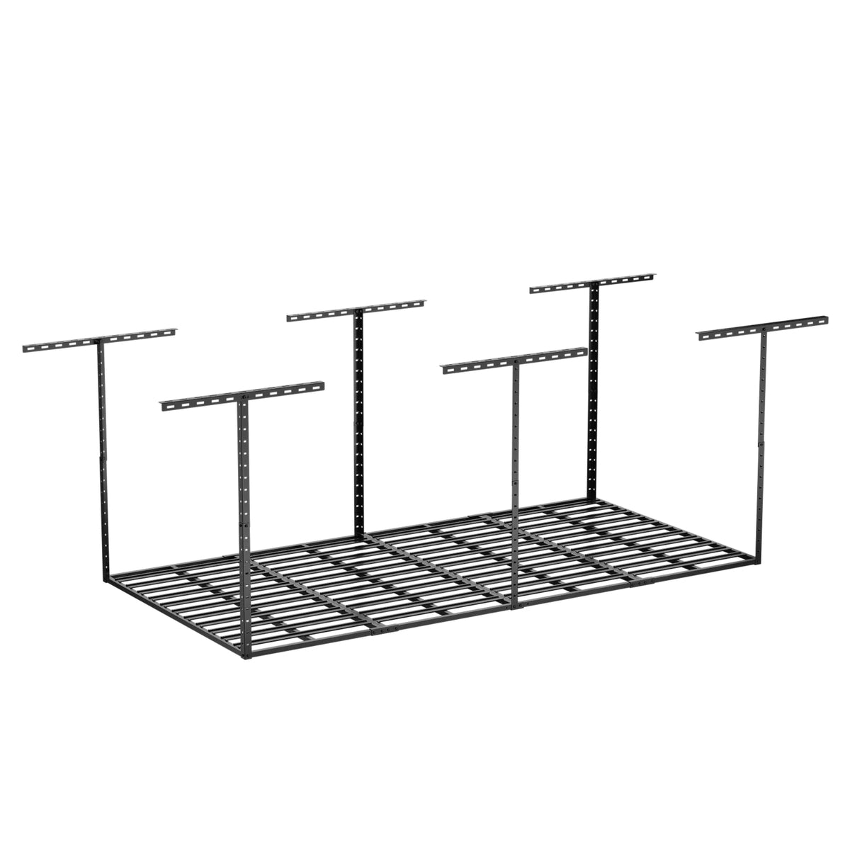 SunsGrove 4��8FT Overhead Storage Rack, 1 Pack, Black